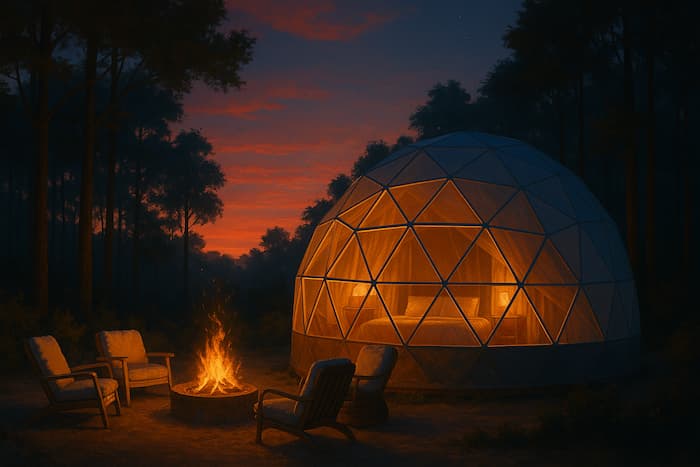 como montar un glamping